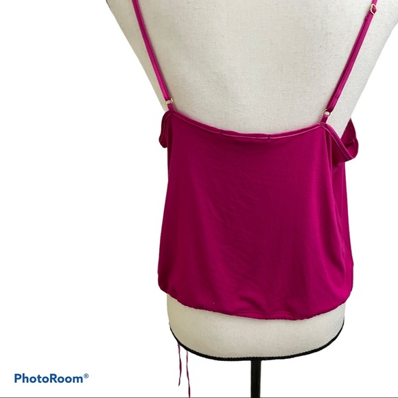 Victoria secret tie bottom lace cami top size Large Pink . - Picture 5 of 7